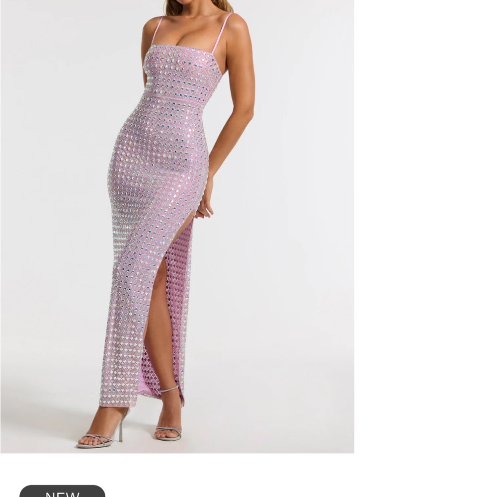 Oh Polly PRISHA maxi gown in lilac US size 2 UK size 6 only worn once